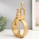 Souvenir Polystone "Fathers and children. Abstraction" Gold 7.5x14.3x26 cm