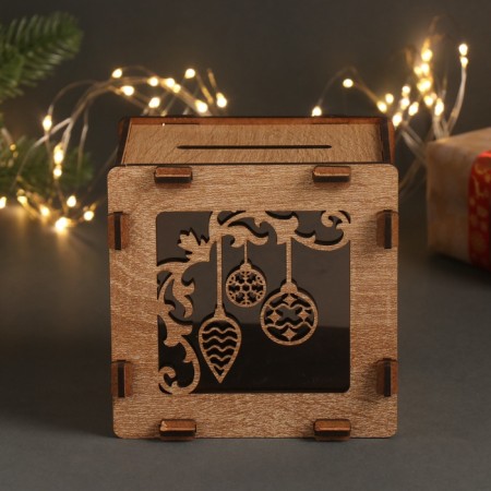 New Year's Piggy Code "New Year's toys" 12x12x9 cm-1