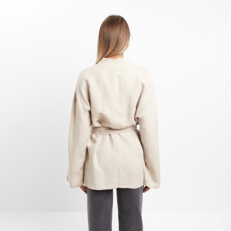 Women's jacket, beige color, size 46-4