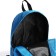 School backpack of textiles with lightning, external pocket, blue color