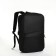 City backpack with USB from textiles with lightning, 2 pockets, black color