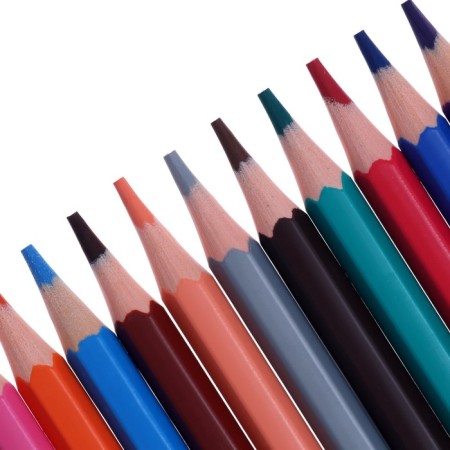 Pencils 24 colors, erichkrause, plastic, hexagonal, 3.0 mm barrels, cardboard packaging, euro suspension-6