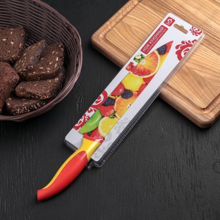 A kitchen -kitchen knife with an anti -wound coating of the “fruit” shares, a blade 20 cm-2