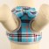 A set of ammunition with a soft harness, leash 120 x 1 cm, Osh 28-54 cm, OG 36-60 cm, gray-blue.