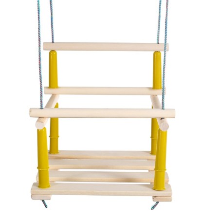 Swing, wooden, wood, seat 33 × 22cm, mix-7