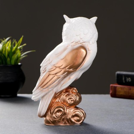 Figure "Owl" white 11x22x9cm-2