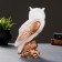 Figure "Owl" white 11x22x9cm