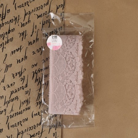 Capricon lace, 40 mm × 10 ± 1 m, powder color-3