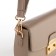 Women's bag on the valve, Textura, small size, beige color