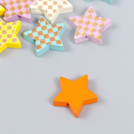 A set of beads for creativity tree "Star in the cell" set of 10 pcs 2x2x0.5 cm-2