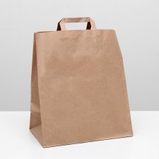 Craft packet without print 32 x 20 x 37 cm, flat handle, set 20 pcs.