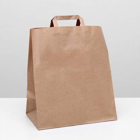 Craft packet without print 32 x 20 x 37 cm, flat handle, set 20 pcs.