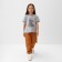 Children's T-shirt KAFTAN LOVE R.32 (110-116 cm), gray