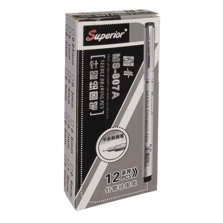 Marker Professional Liner, black 1 mm MS-807A-3