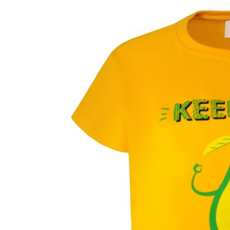 Home female "Avocado" (T -shirt/shorts), yellow/gray color, size 44-8