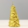 New Year's candle "Christmas tree" 10x5cm, gold
