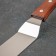 A blade-tank with a wooden handle, curved, 41 cm, working part 29.5 cm