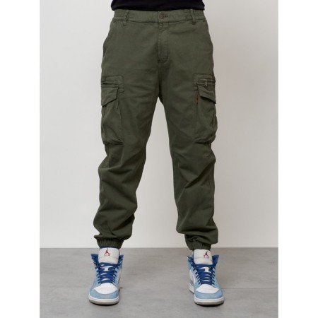 Cargo jeans men, size 48, khaki color