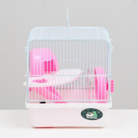 The cage for rodents "Pigzon", 23 x 17 x 26 cm, enamel, white-1