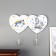 Decorative wood hooks "Unicorn in the clouds, with rainbow" 19x244x4.4 cm