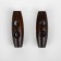 A set of wooden buttons "cylinder", 2 punctures, 10 × 30 mm, 10 pcs, a dark brown color