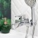 BUNE BOOOU B8215-3EH bath, pour 120 mm, shower set, brass, chrome