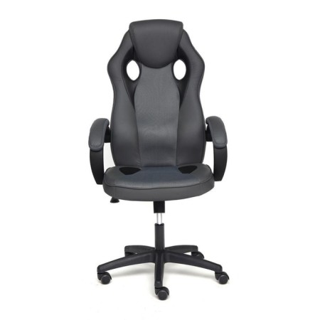Armchair for gamers Racer GT New Eco -leather/fabric, metallic/gray, 36/12-6