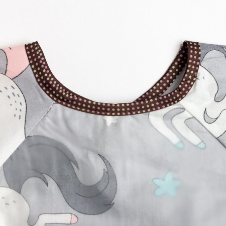 Apron Children's Ethel "Unicorn", col. Gray, height 100-115 cm-4