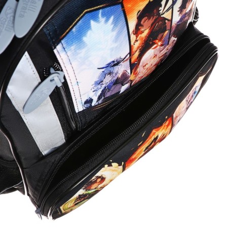 School backpack, 37 x 26 x 13 cm, ergonomic back, calligrata orth "anime game"-13