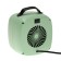 Mini thermal fanbox LTO-01, 500W, 4M2, from the network, green