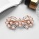 Halfish hair clip "Loury" bow, 6.5 cm