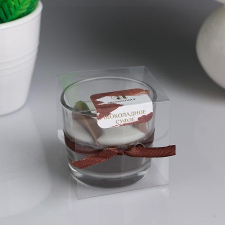 Aromatic candle in a glass "Chocolate Suffle", 60 g