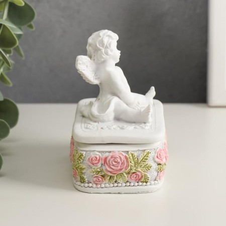 Polystone box "Snowty Angel" MIX 9x6.1x6.7 cm-2