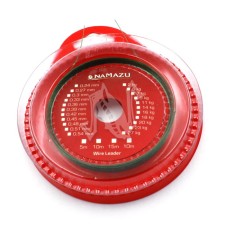 The leash material Namazu 1x7. d = 0.30 mm, l = 5 m, green