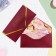 Money envelope "Happy Anniversary!" roses in Bordeaux, embossing, 19.5 x 9 cm
