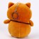Soft toy "hamster with a fruit" on a key fob, 12 cm, color mix