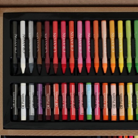 Drawing for drawing in a wooden suitcase, folding-10