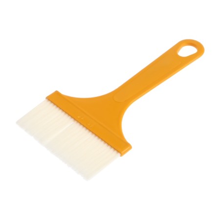 Brush flat promo, artificial bristles, plastic handle, 90 mm