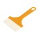 Brush flat promo, artificial bristles, plastic handle, 90 mm