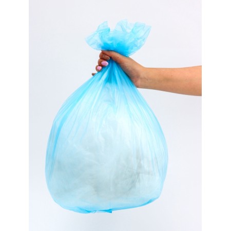 Garbage bags in the roll "Upakland" 60 l, blue, PND, thickness 15 μm, 30 pcs-4