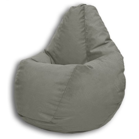 The hand-bag “pear” is positive carat, size l, diameter 80 cm, height 100 cm, velor, color gray color-1