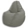 The hand-bag “pear” is positive carat, size l, diameter 80 cm, height 100 cm, velor, color gray color