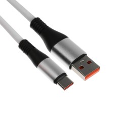 Type -C cable - USB, 5 A, TPE braid, thickened, 1 meter, white