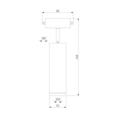 Elektrostandard track lamp, OSKAR, 55x55x268 mm, 10W, LED, 900LM, 4200K, white color-6
