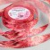 Satin ribbon "marble", 25 mm × 18 ± 1 m, pink color