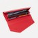 Women's wallet on magnets, red color