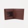 Male purse without a fastener, department for bills, for maps, color light brown