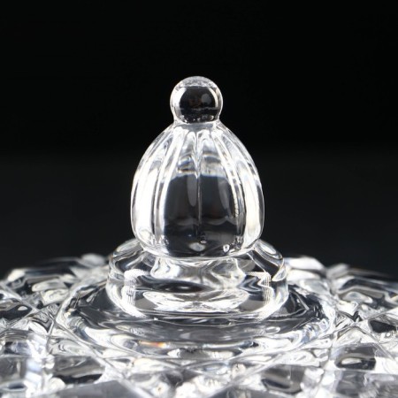 Glass Sugar "splendor", 650 ml, 15.5 × 15.5 cm, with a lid-4