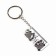 Keychain ruler for keys "raccoon", 2.9 x 10 cm