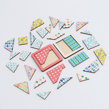 Board game "Fascinating squares"-12